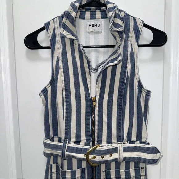 Show Me Your MuMu Jacksonville Denim Jumpsuit - Picture 4 of 11